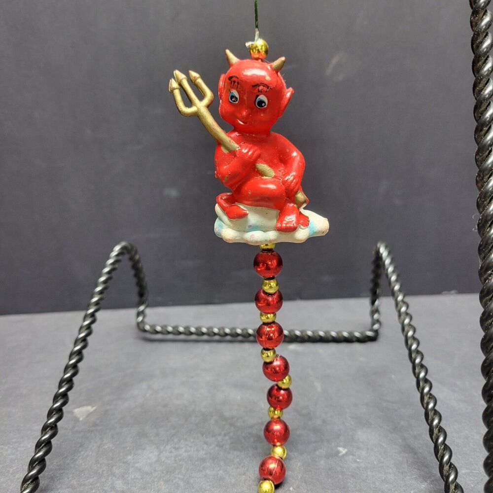 Mardi Gras tree hanging ornament "Love Devil" Bourbon Street New Orleans